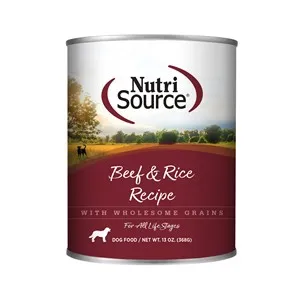 12/13OZ Nutrisource BEEF/RICE CANS - Health/First Aid